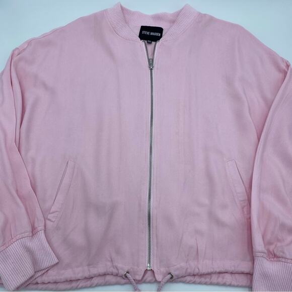 Steve Madden Woman’s Jacket XXL Bomber Lightweight Pink - Picture 3 of 10